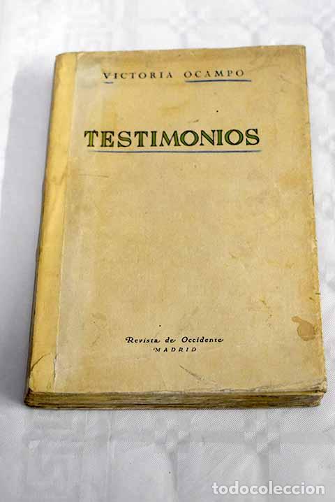 Libros: Testimonios: Ocampo, Victoria.- Ocampo, Victoria - Foto 1