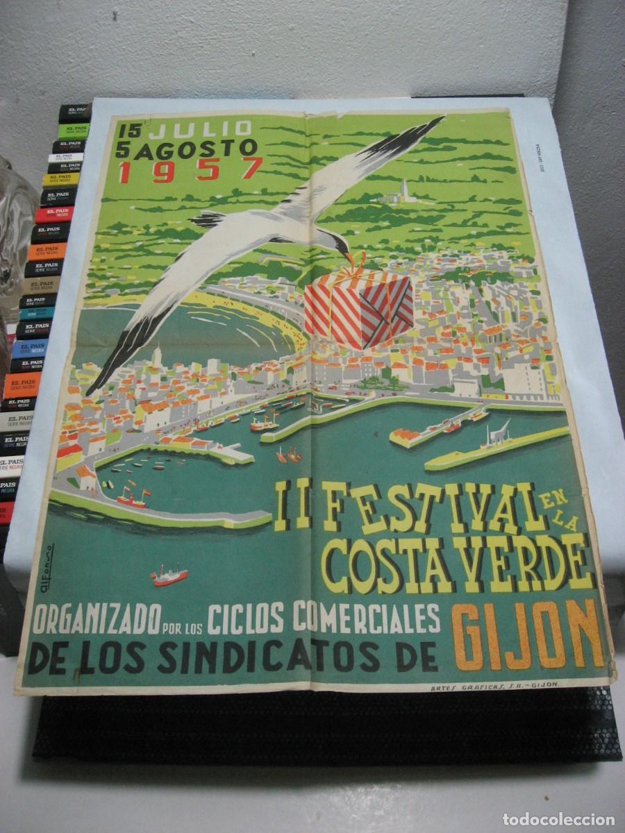 B&uuml;cher: CARTEL II FESTIVAL EN LA COSTA VERDE. 15 DE JULIO 1957 - Alfonso