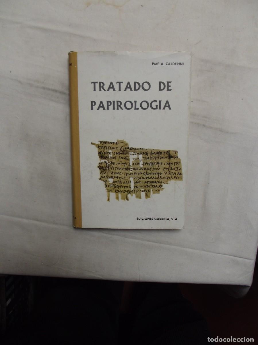 Libros: TRATADO DE PAPIROLOGIA DE PROF. A. CALDERINI - Foto 1