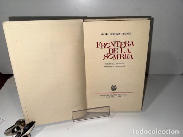 Libros: FRONTERA DE LA SOMBRA Mar&iacute;a Eugenia RINCON - Foto 2
