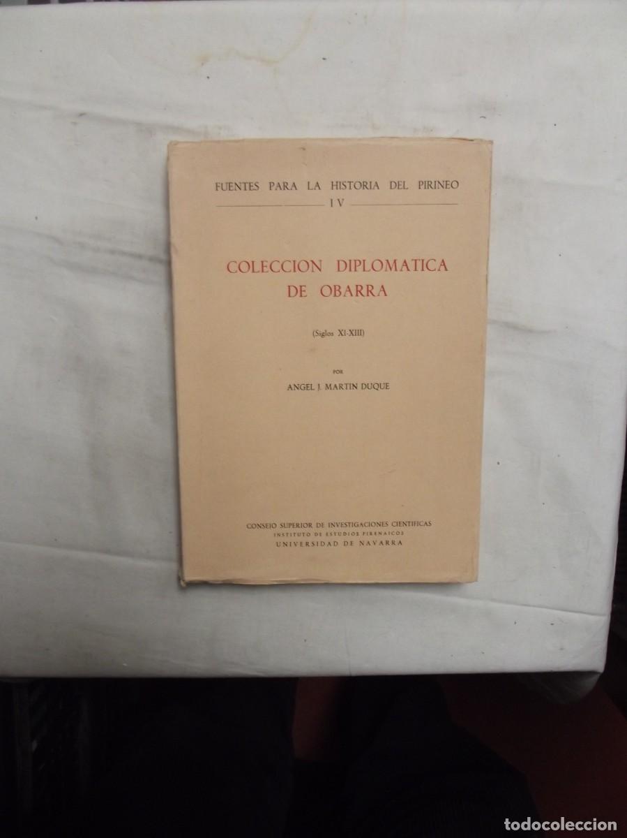 Livros em segunda m&atilde;o: COLECCION DIPLOMATICA DE OBARRA ( SIGLOS VI - XIII ) POR ANGEL J. MARTIN DUQUE