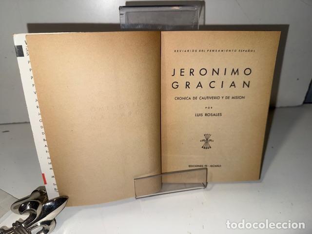 Libros: JERONIMO GRACIAN LUIS ROSALES 1942 - Foto 2