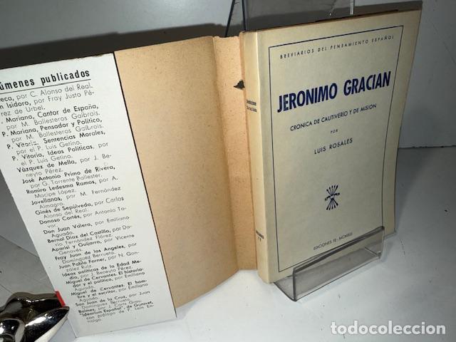 Libros: JERONIMO GRACIAN LUIS ROSALES 1942 - Foto 3