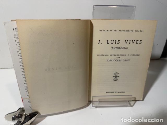 Libros: J LUIS VIVES ANTOLOGIA - Foto 2
