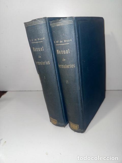 Libros: MANUAL DE FORMULARIOS GUILLERMO M&ordf; DE BROCA 1946 - Foto 3