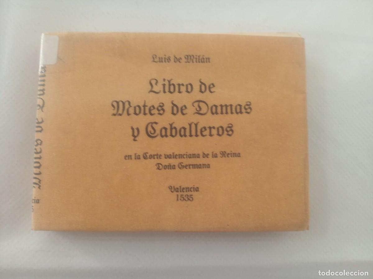 Libros: LIBRO DE MOTES DE DAMAS Y CABALLEROS ( LUIS DE MILLAN ) - Foto 1