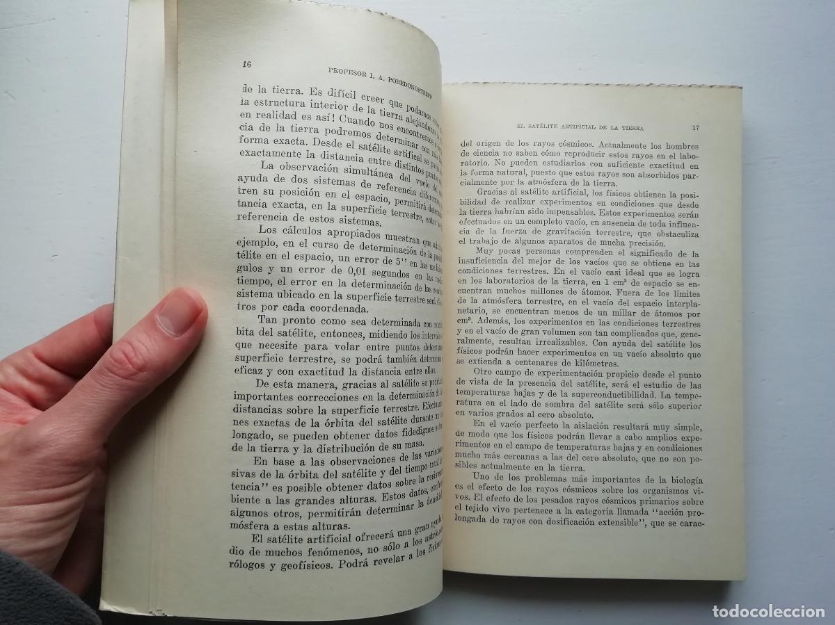 Libros: El sat&eacute;lite artificial de la tierra - I. A. Pobedonostsef 1958 - Foto 4