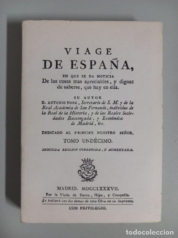 Viage de Espa&ntilde;a. Tomo XI. - PONZ, Antonio: