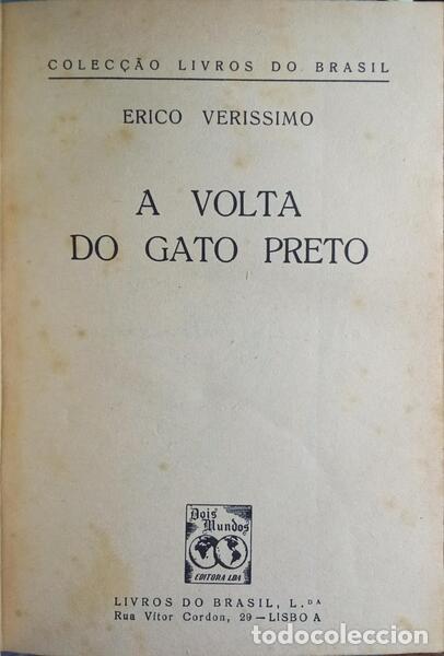 Libros: VER&Iacute;SSIMO. (Erico) - A VOLTA DO GATO PRETO. - Foto 1
