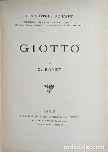 Libros: BAYET. (C.) - GIOTTO. - Foto 2
