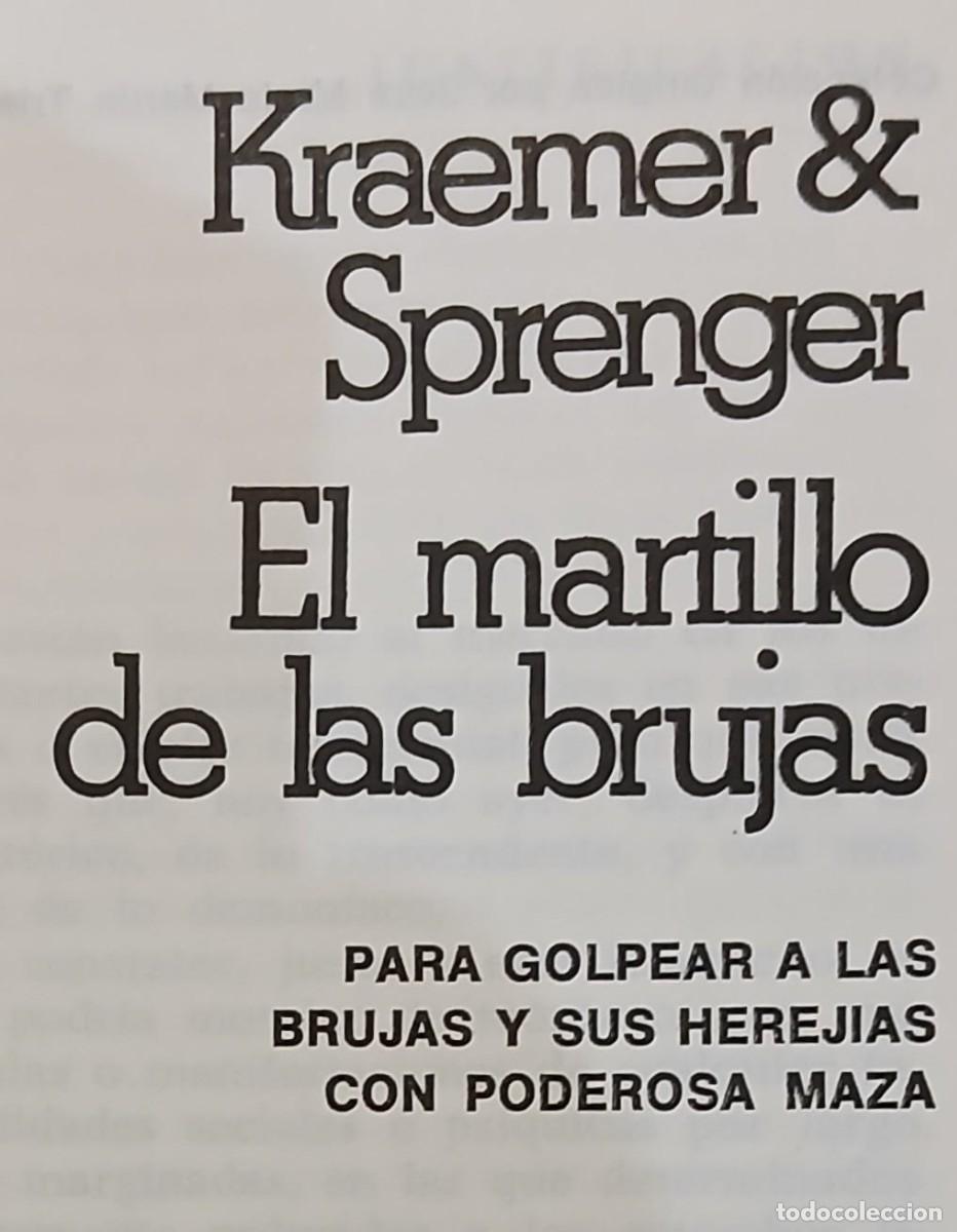 Libros: El martillo de las brujas, Kraemer & Sprenger - Foto 2