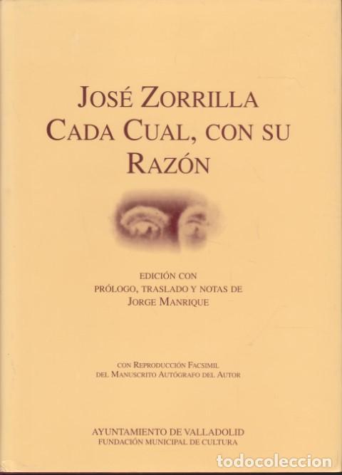 Livros em segunda m&atilde;o: CADA CUAL, CON SU RAZ&Oacute;N - JOS&Eacute; ZORRILLA