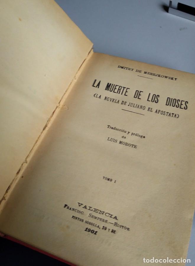 Libros: LA MUERTE DE LOS DIOSES. MEREJKOWSKI. 1901. 2 VOLUMENES - - Foto 7