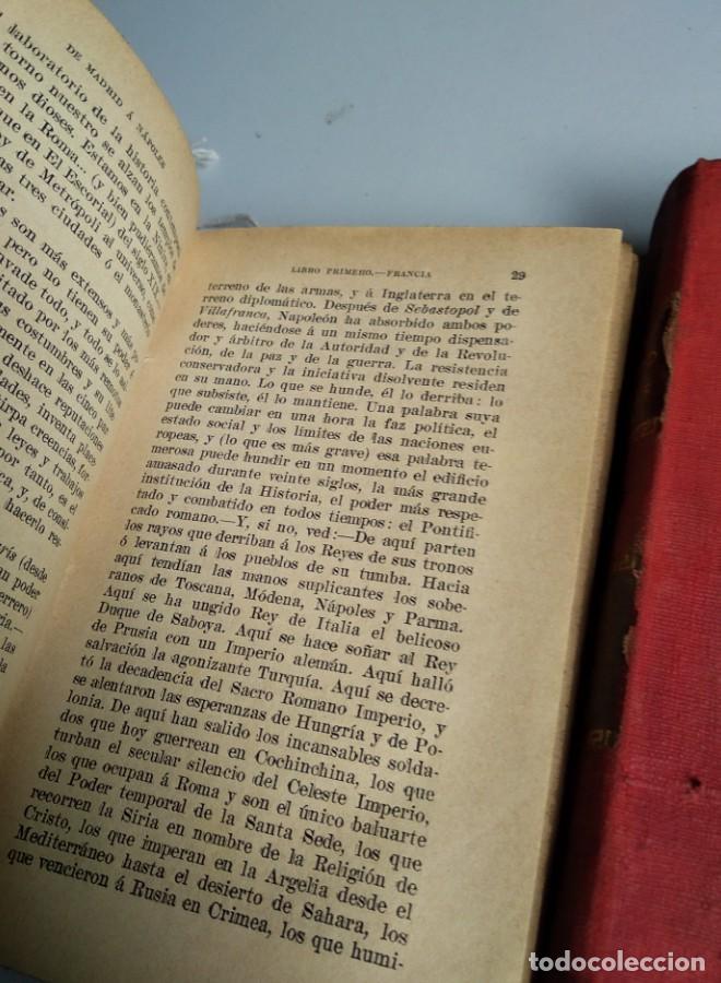 Libros: DE MADRID A NAPOLES. ALARC&Oacute;N. 2 VOLUMENES. 1911 - - Foto 13