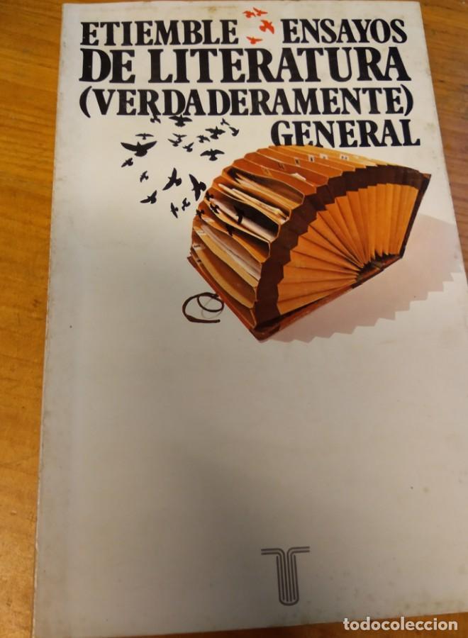 Libros: ENSAYOS DE LITERATURA. ETIEMBLE - - Foto 2