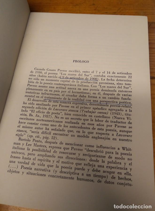 Libros: POEMAS IN&Eacute;DITOS. POEMAS ELEGIDOS. CESARE PAVESE - - Foto 4