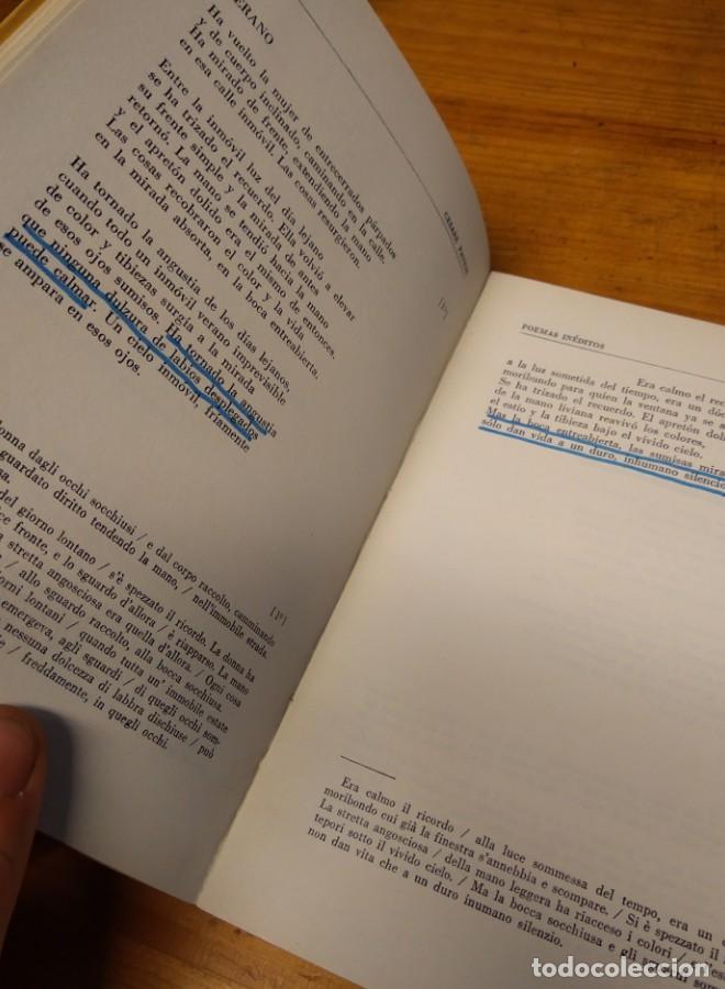 Libros: POEMAS IN&Eacute;DITOS. POEMAS ELEGIDOS. CESARE PAVESE - - Foto 7