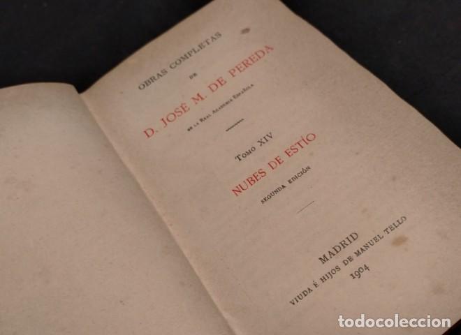 Libros: Jos&eacute; M. de Pereda - Nubes de est&iacute;o (1904) - - Foto 2