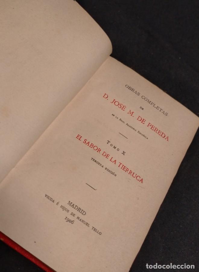Libros: Jos&eacute; M. de Pereda - El sabor de la tierruca (1906) - - Foto 2