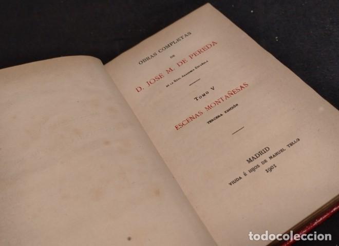 Libros: Jos&eacute; M. de Pereda - Escenas minta&ntilde;esas (1901) - - Foto 2