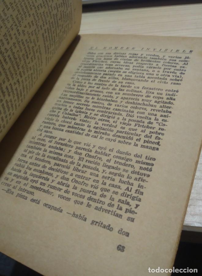 Libros: EL HOMBRE INVISIBLE. H. G. WELLS. TOR - - Foto 3