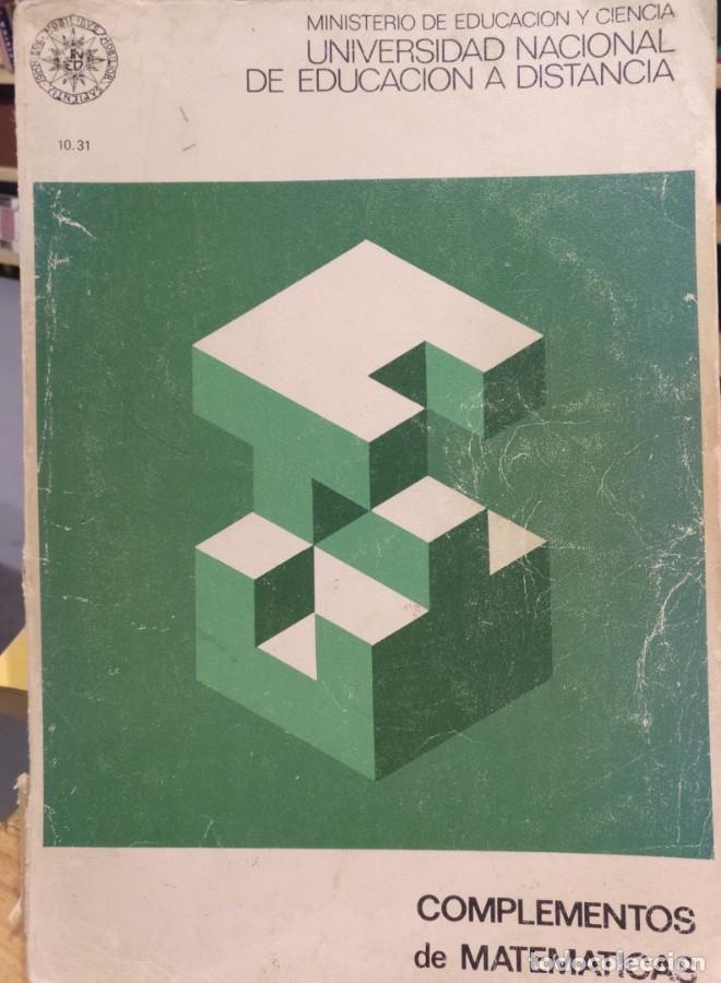 Libros: UNED Complementos de matem&aacute;ticas, Unidad did&aacute;ctica 4 - - Foto 1