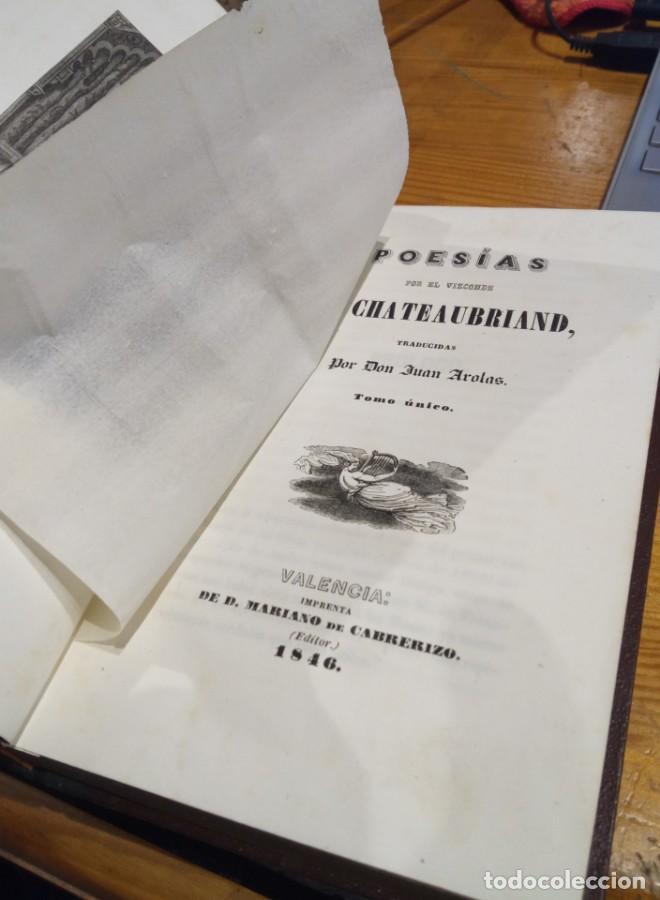 Libros: CHATEAUBRIAND. POESIAS. 1846 - - Foto 5