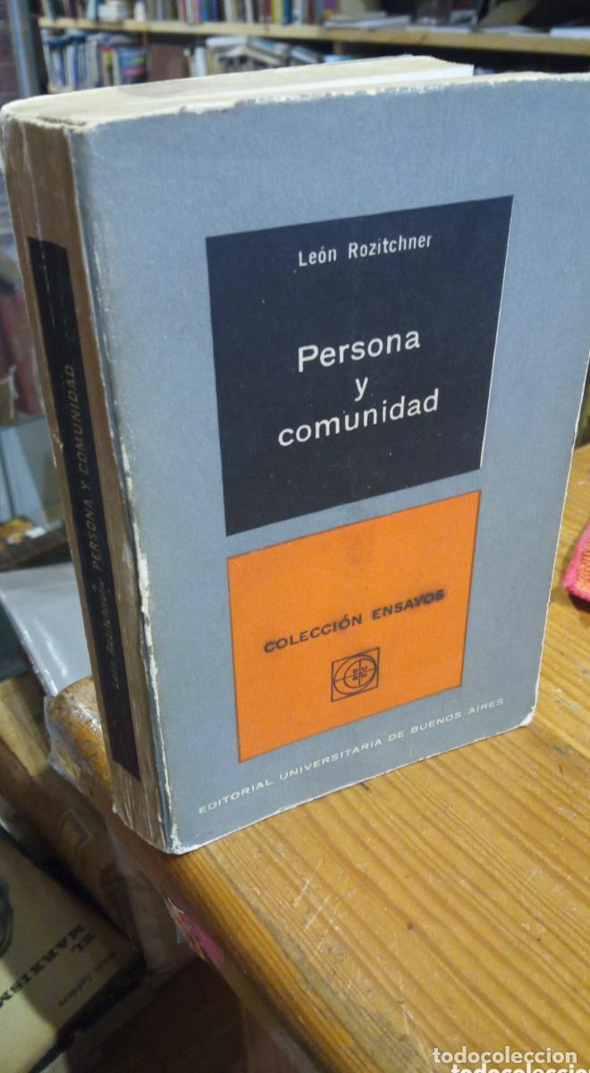 Libros: PERSONA Y COMUNIDAD. ROZITCHNER - - Foto 1