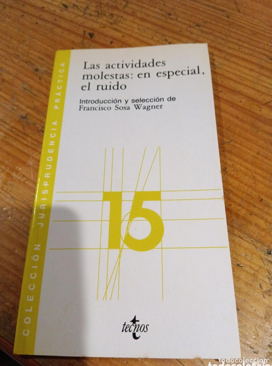 Libros: Sosa Wagner, Las actividades molestas -