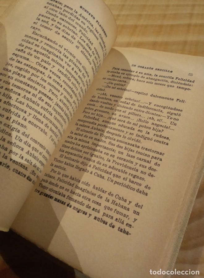Libros: UN CORAZON SENCILLO. GUSTAVE FLAUBERT. A&Ntilde;O 1900 - - Foto 5