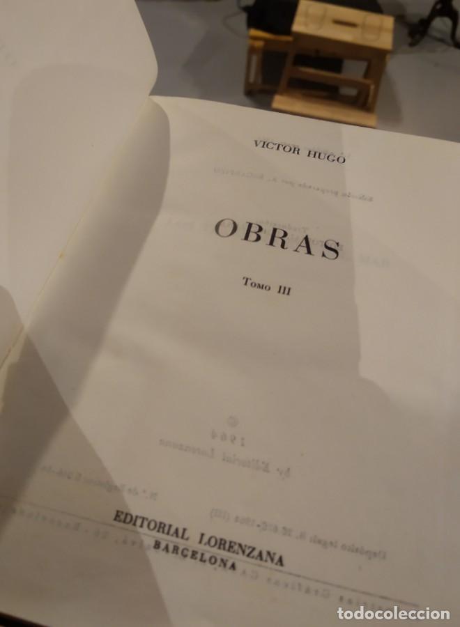Libros: OBRAS. V&Iacute;CTOR HUGO. 4 TOMOS. LORENZANA. 1964 - - Foto 5