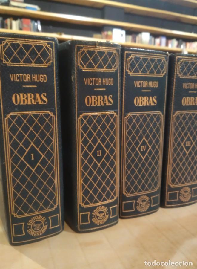 Libros: OBRAS. V&Iacute;CTOR HUGO. 4 TOMOS. LORENZANA. 1964 - - Foto 1