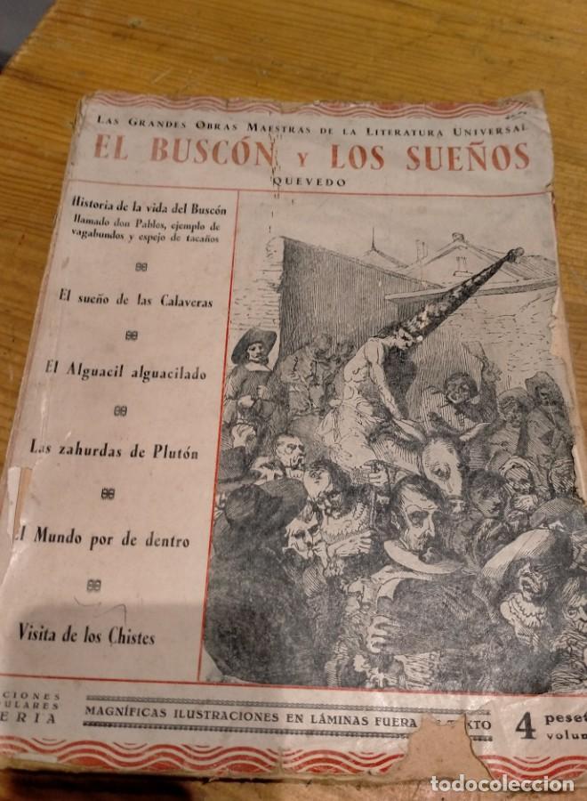 Libros: Quevedo, El busc&oacute;n y los sue&ntilde;os (1932) - - Foto 6
