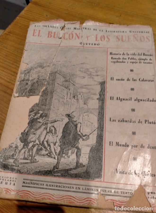 Libros: Quevedo, El busc&oacute;n y los sue&ntilde;os (1932) - - Foto 7