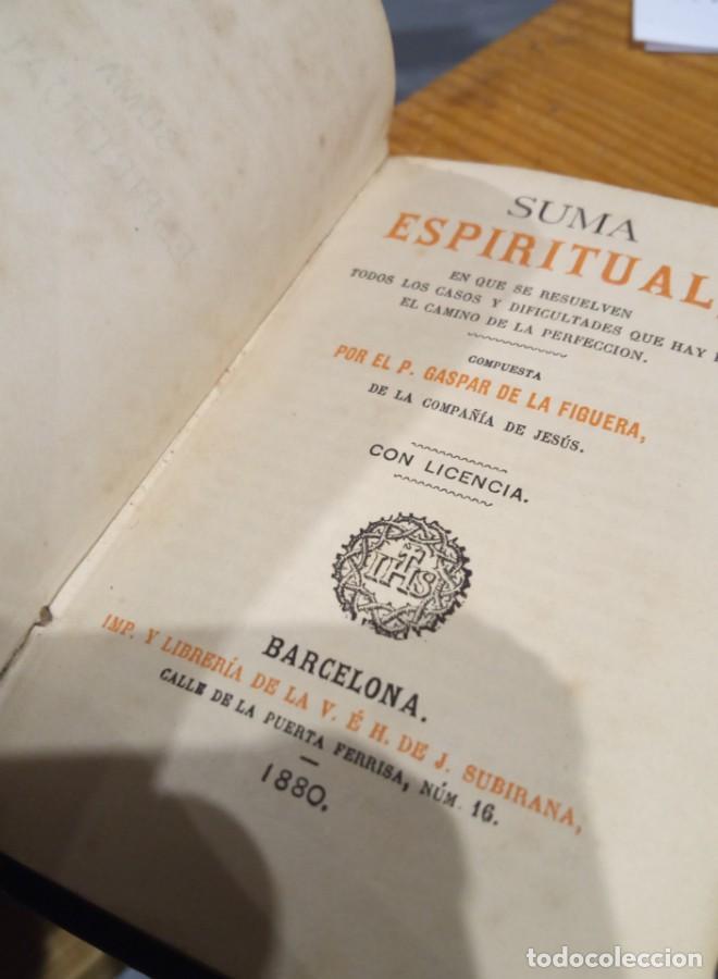 Libros: SUMA ESPIRITUAL 1880. - - Foto 3