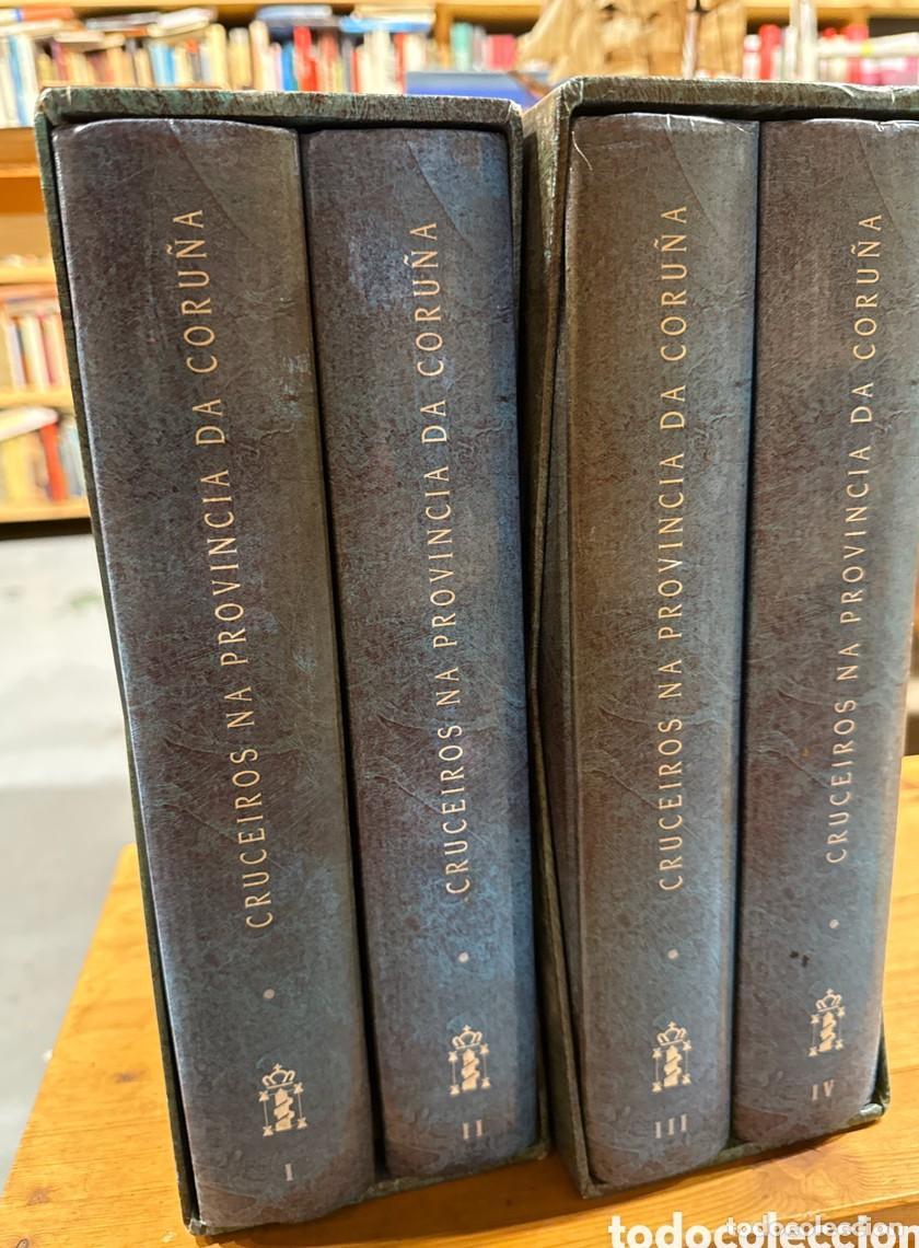 Libros: CRUCEIROS DA PROVINCIA DA CORU&Ntilde;A. XUNTA DE GALICIA. 4 TOMOS -