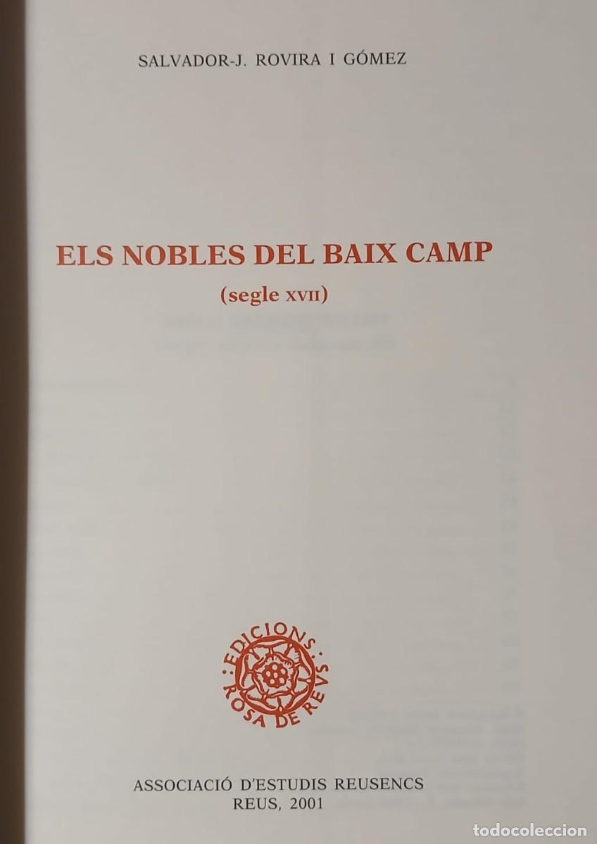 Libros: Els nobles del baix camp s.XVII