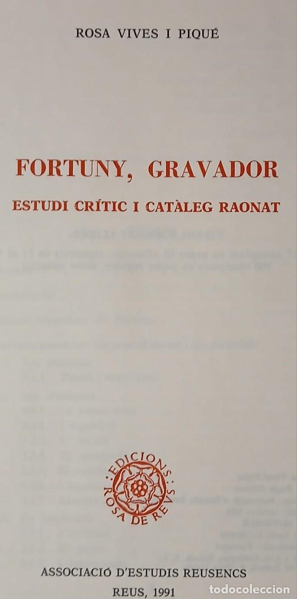 Libros: Fortuny, gravador........ - Foto 1