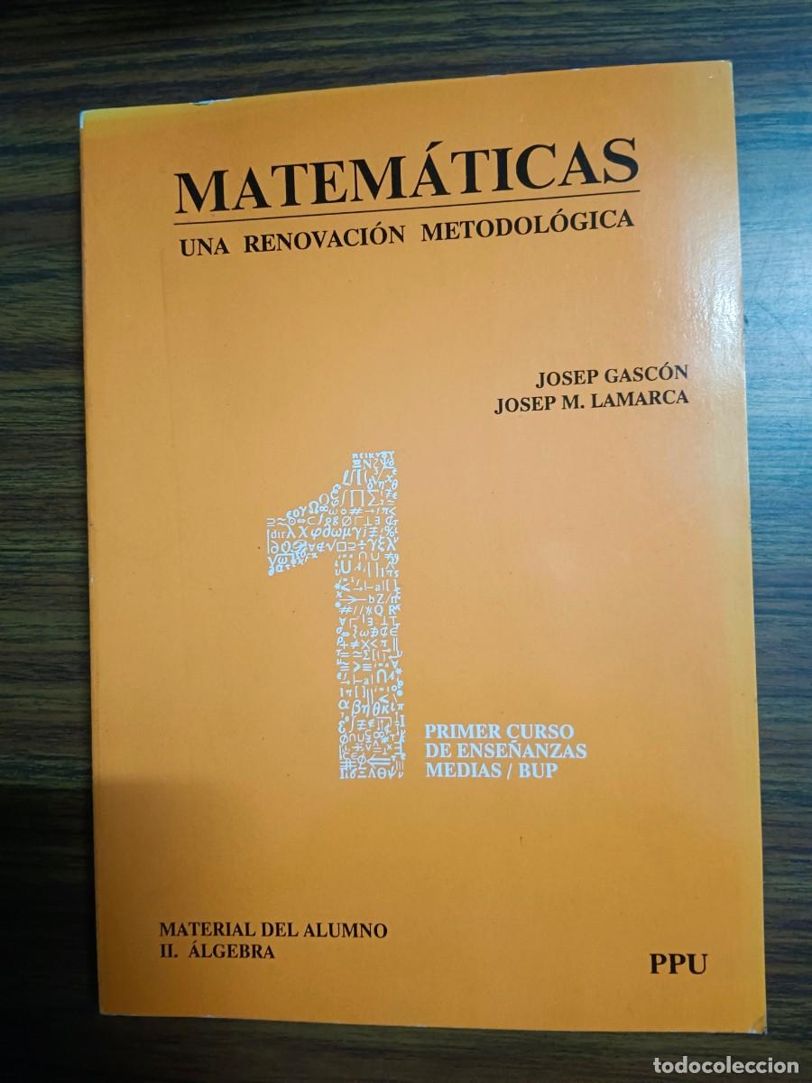 Livros em segunda m&atilde;o: MATEMATICAS - UNA RENOVACION METODOLOGICA - 1. PRIMER CURSO DE ENSE&Ntilde;ANZAS MEDIAS / BUP - TOMO II. AL