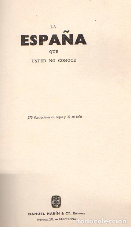 books: La Espa&ntilde;a que Usted no Conoce - Ministral Mas&iacute;a, Jaime/Matons Colomer, Augusto