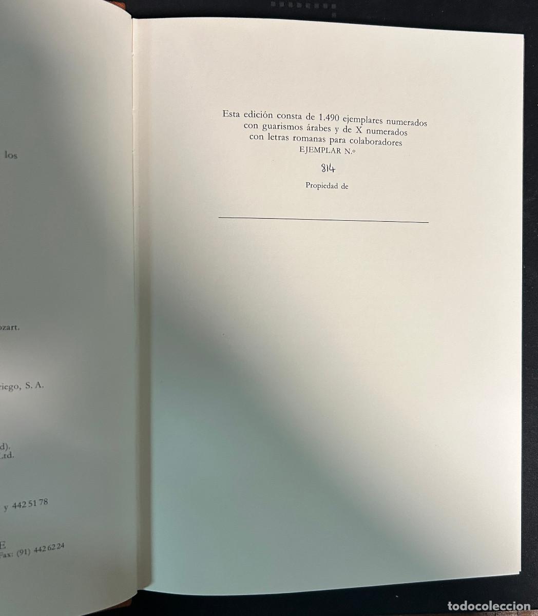 Libros: MOZART CAT&Aacute;LOGO TEM&Aacute;TICO - EDICI&Oacute;N FACS&Iacute;MIL INTEGRA - 1990 - MADRID NUMERADO - Foto 3