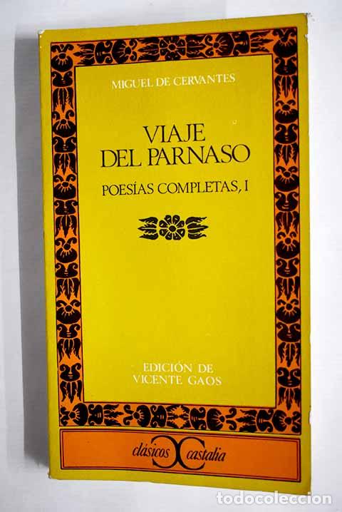 Libros: Poes&iacute;as completas, tomo I.- Cervantes Saavedra, Miguel de