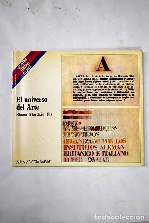 Libros: El universo del arte.- March&aacute;n Fiz, Sim&oacute;n - Foto 1