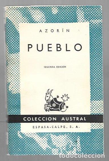 Libros: PUEBLO - AZORIN (JOSE MARTINEZ RUIZ) - Foto 1