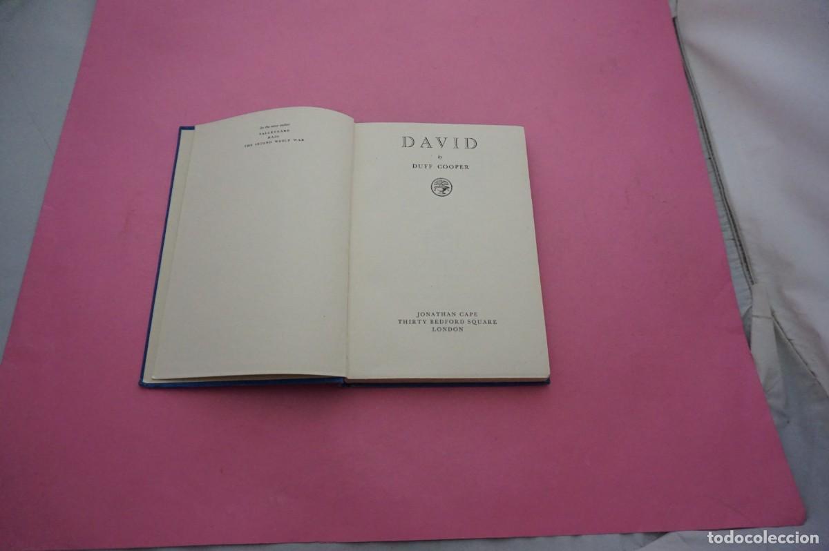 Libros: AMF-10D/ DAVID - DUFF COOPER / JONATHAN CAPE EDITOR 1&ordf; EDICION - Foto 1