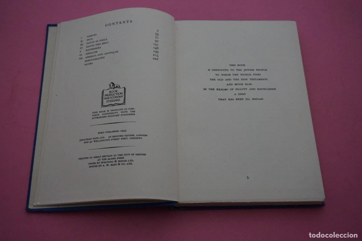 Libros: AMF-10D/ DAVID - DUFF COOPER / JONATHAN CAPE EDITOR 1&ordf; EDICION - Foto 2
