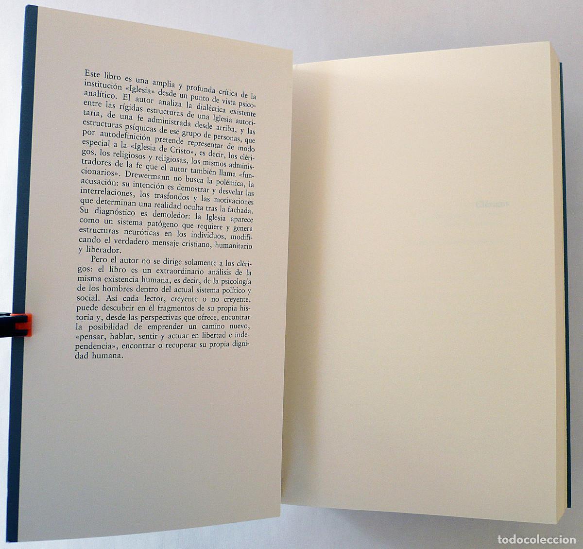 Libros: Clerigos, Psicograma de un ideal, Eugen Drewermann - Foto 4