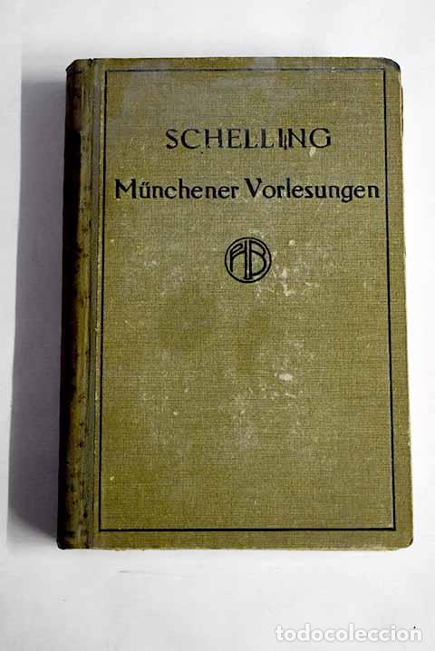 Libros: Munchener vorlesungen.- Schelling - Foto 1