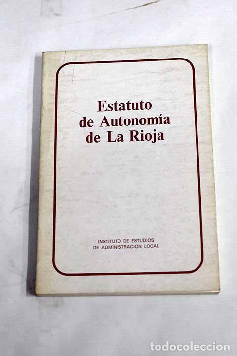 Libros: Estatuto de Autonom&iacute;a de La Rioja - Foto 1
