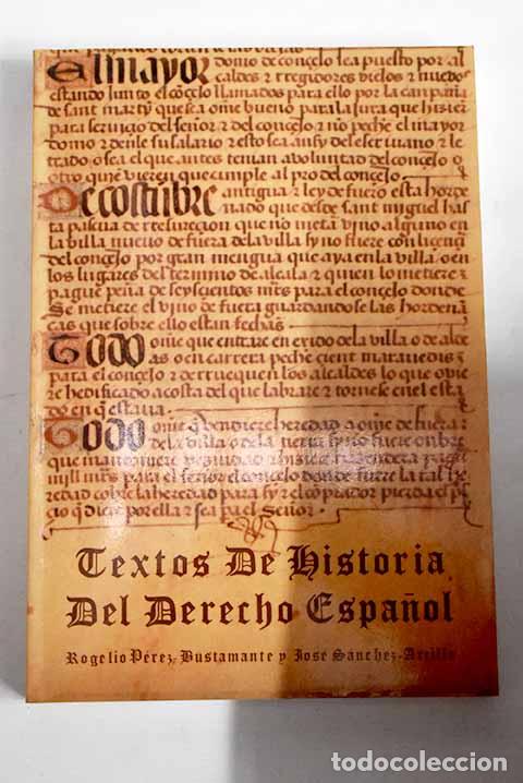 Libros: Textos de historia del derecho espa&ntilde;ol - Foto 1
